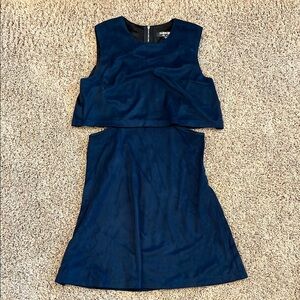 Stylish Sleeveless Blue Dress